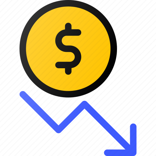 Capital, decrease, dollar, invest, value icon - Download on Iconfinder