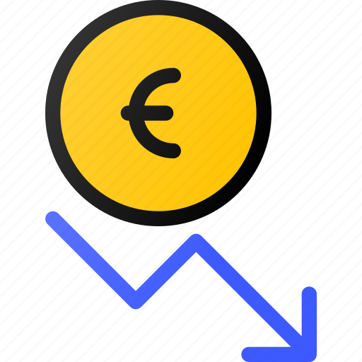 Capital, decrease, euro, invest, value icon - Download on Iconfinder