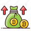 bitcoin, bitcoin profit, bitcoin stack, bitcoin wealth, coin sack, currency sack, digital wealth 