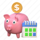 saving, coin, piggybank, finance, illustration 