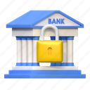 secure, bank, account, finance, illustration 