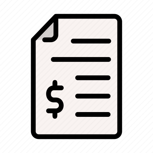 Bill, finance, invoice, accounting, tax, business, document icon - Download on Iconfinder