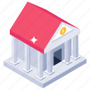 bank, building, real estate, financial institute, depository house 