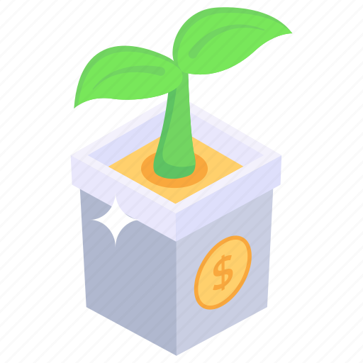 Financial growth, money plant, business development, dollar plant icon - Download on Iconfinder