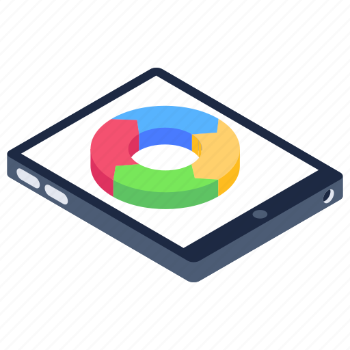Mobile graph, mobile analytics, mobile infographic, statistics, business app icon - Download on Iconfinder