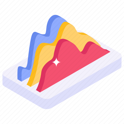 Mountain chart, analytics, area chart, data visualization, infographic icon - Download on Iconfinder