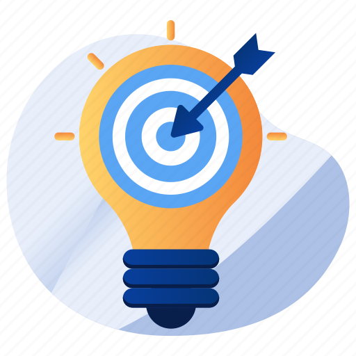 Idea target, idea aim, idea objective, idea goal, idea purpose icon - Download on Iconfinder