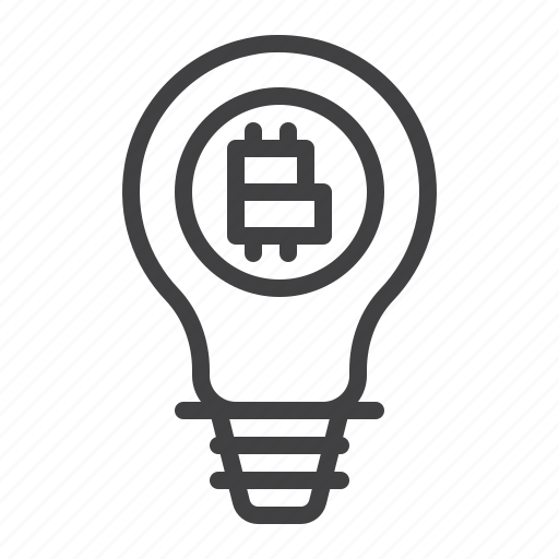 Cryptocurrency, bitcoin, lamp icon - Download on Iconfinder