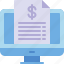 monitor, invoice, billing, online, payment, receipt 