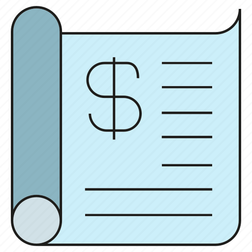 Check, cheque, document, finance, money, receipt icon - Download on Iconfinder
