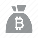 bag, bitcoin, coin, currency, finance, konnn, money 