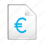 euro, document, file, money, payment 