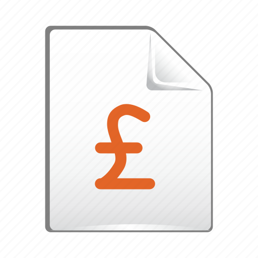 Pound, currency, document, file, money, paper icon - Download on Iconfinder