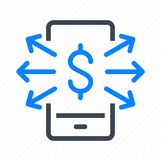 Money, dollar, mobile, cell, phone, arrow icon - Download on Iconfinder