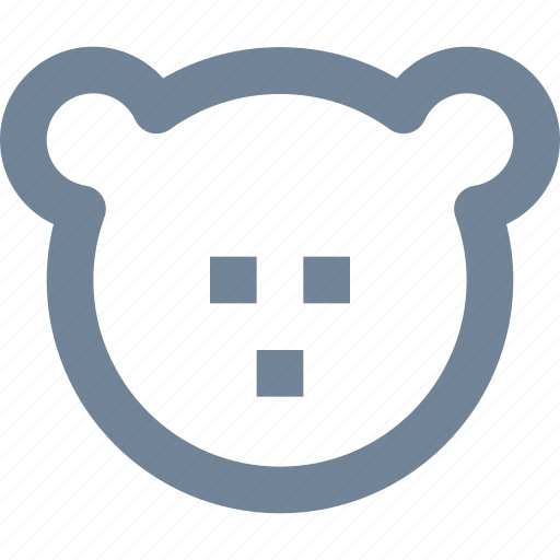 Animal, bank, bear, finance, head, line, market icon - Download on Iconfinder