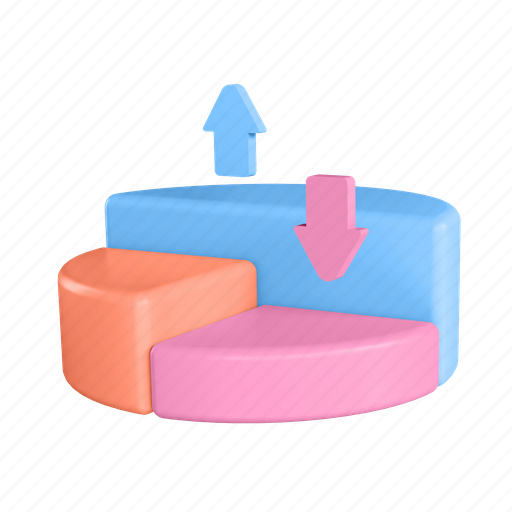 Pie, chart, graph, analytics, business 3D illustration - Download on Iconfinder