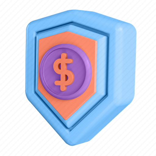 Security, protection, shield 3D illustration - Download on Iconfinder