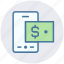 dollar, dollar note, finance, mobile, online banking, online payment 