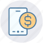 coin, dollar, dollar sign, mobile, online payment, phone, smartphone 