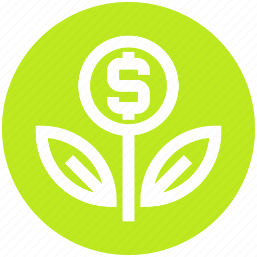 Business, coin, dollar, finance, flower, grow, plant icon - Download on Iconfinder