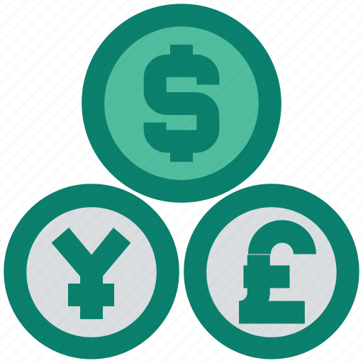 Cash, coins, currency, dollar, euro, exchange, yen icon - Download on Iconfinder