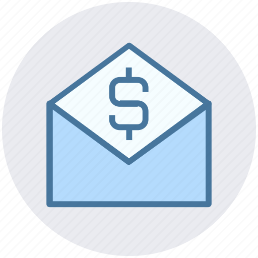 Currency, dollar, email, envelope, finance, letter, sign icon - Download on Iconfinder