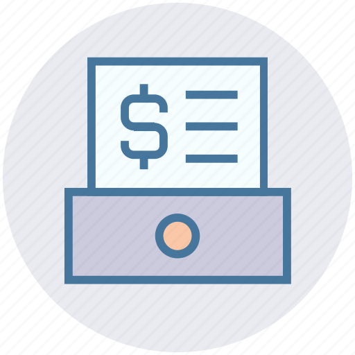 Document, dollar sign, drawer, file, finance, paper icon - Download on Iconfinder