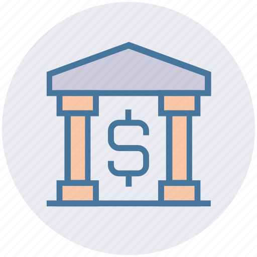 Bank, building, business, courthouse, dollar sign, finance, government icon - Download on Iconfinder