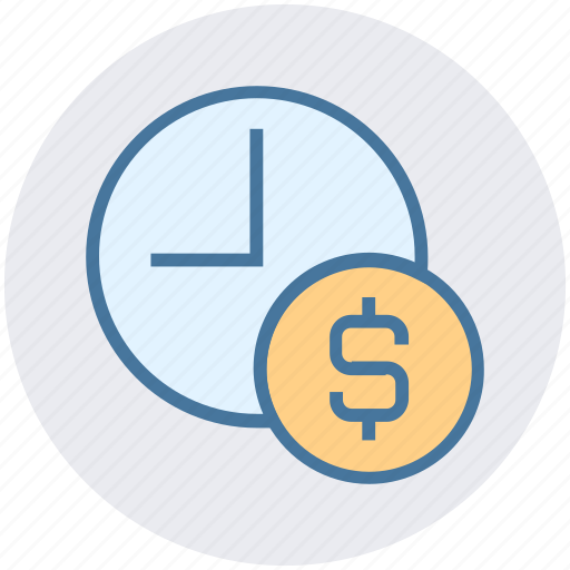 Alarm, clock, dollar, money, time, time is money icon - Download on Iconfinder