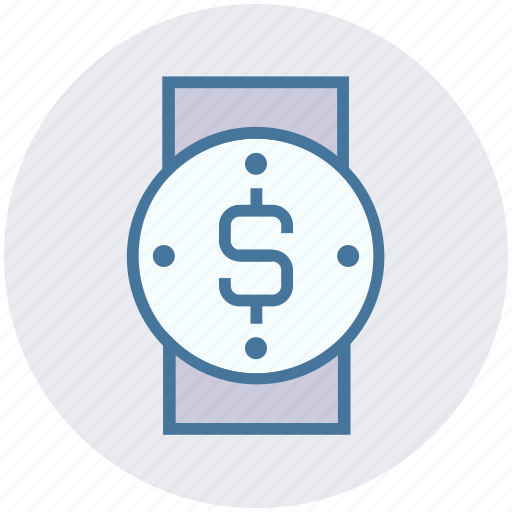 Dollar, hand watch, time, time is money, watch, wrist watch icon - Download on Iconfinder