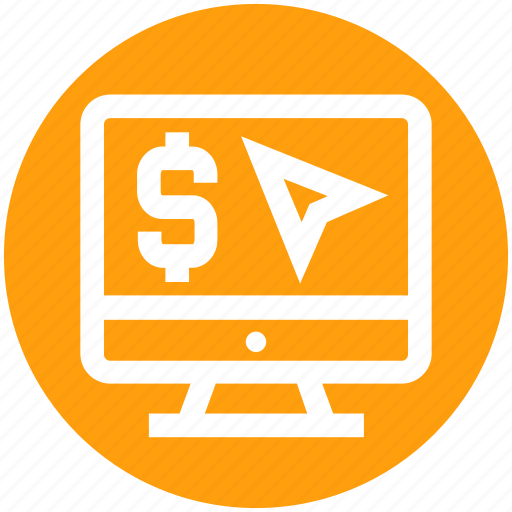 Click, display, dollar sign, finance, lcd, monitor, mouse icon - Download on Iconfinder