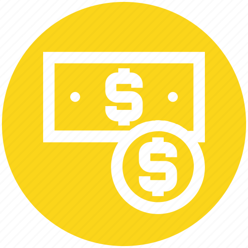 Coin, dollar, finance, income, money, note, shopping icon - Download on Iconfinder