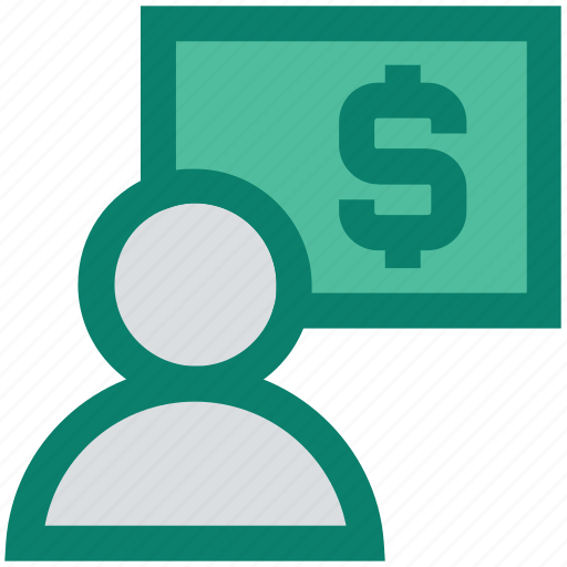 Cash, dollar, income, man, money, person, user icon - Download on Iconfinder