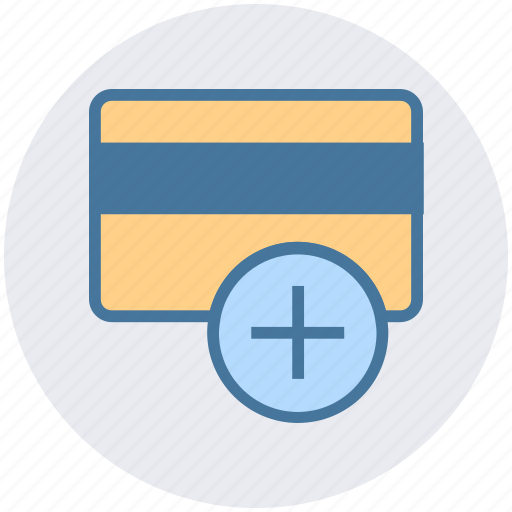 Atm card, credit card, debit card, payment method, plus, visa card icon - Download on Iconfinder