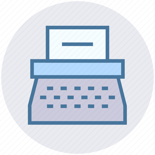 Article, content, print, submission, text, typewriter, writer icon - Download on Iconfinder