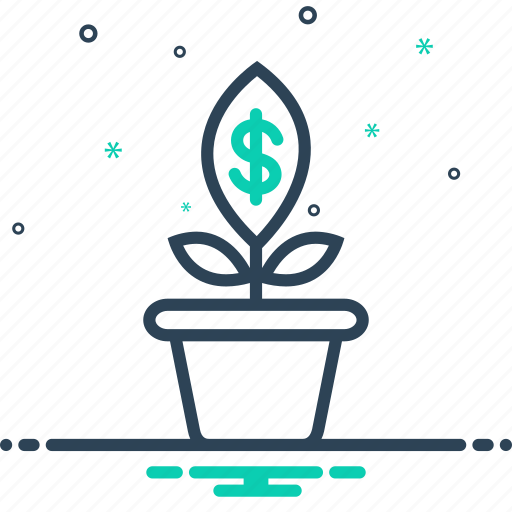 Growing, investment, money, startup, wealth icon - Download on Iconfinder