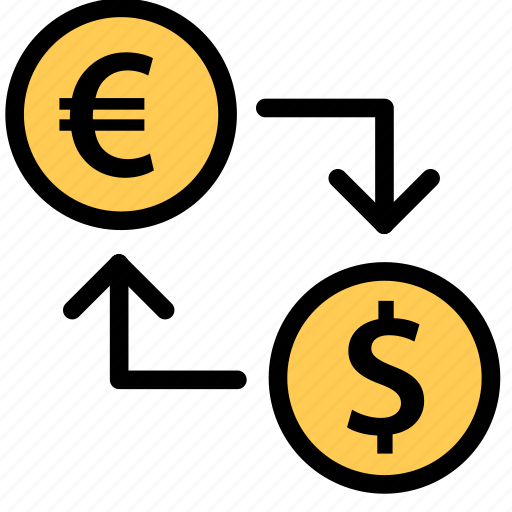 Conversion, dollar, euro, finance icon - Download on Iconfinder