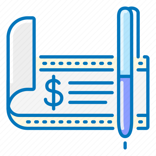Bank, check, pen icon - Download on Iconfinder on Iconfinder