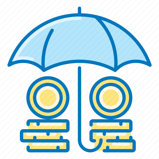 Insurance, umbrella, coins, protection icon - Download on Iconfinder