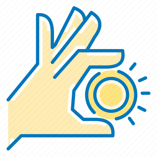 Profit, coin, hand icon - Download on Iconfinder