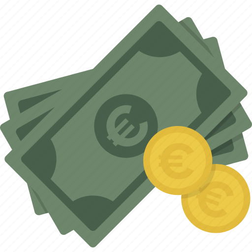 Cash, coin, coins, currency, euro, money icon - Download on Iconfinder