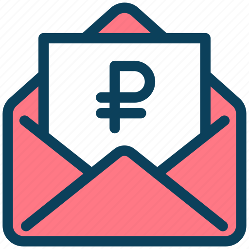 Finance, currency, money, ruble, letter, email icon - Download on Iconfinder