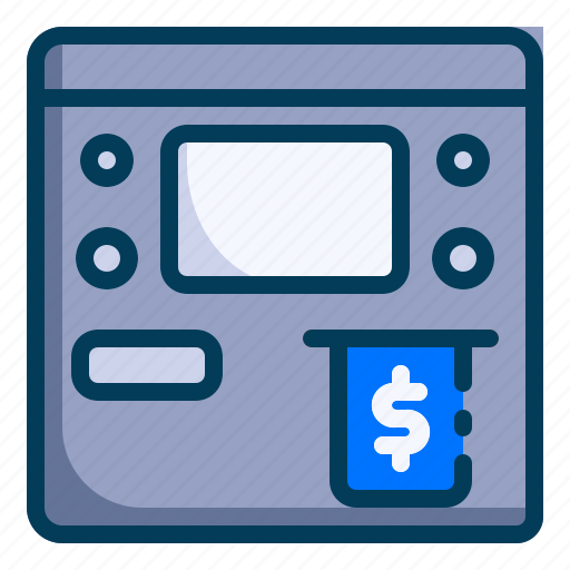 Accounting, atm machine, banking, business, finance, teller, withdraw money icon - Download on Iconfinder