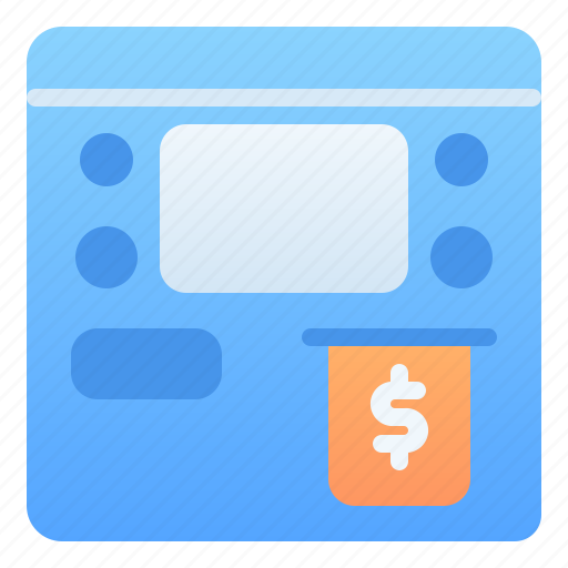 Accounting, atm machine, banking, business, finance, teller, withdraw money icon - Download on Iconfinder
