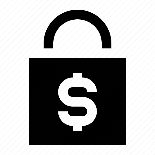 Dollar, finance, lock, padlock, secure icon - Download on Iconfinder
