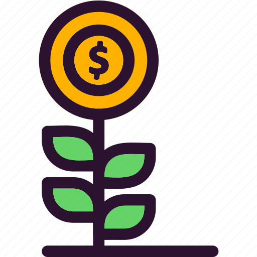 Dollar, finance, money, plant icon - Download on Iconfinder