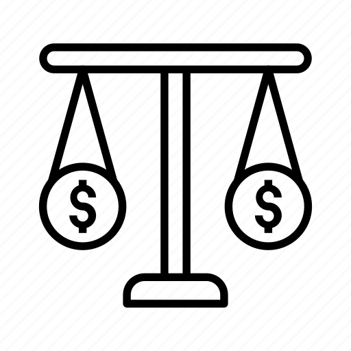Balance, law, justice, judge, dollar icon - Download on Iconfinder