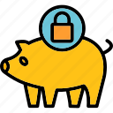 piggy security, bank, banking security, business security, finance security, piggy, saving security