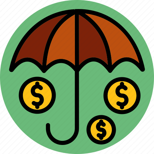 Dollar protection, dollar insurance, finance, investment, safe, security, umbrella protect icon - Download on Iconfinder