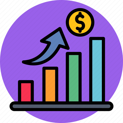 Income chart, analytics, dollar sign, growth, income, investment, report icon - Download on Iconfinder